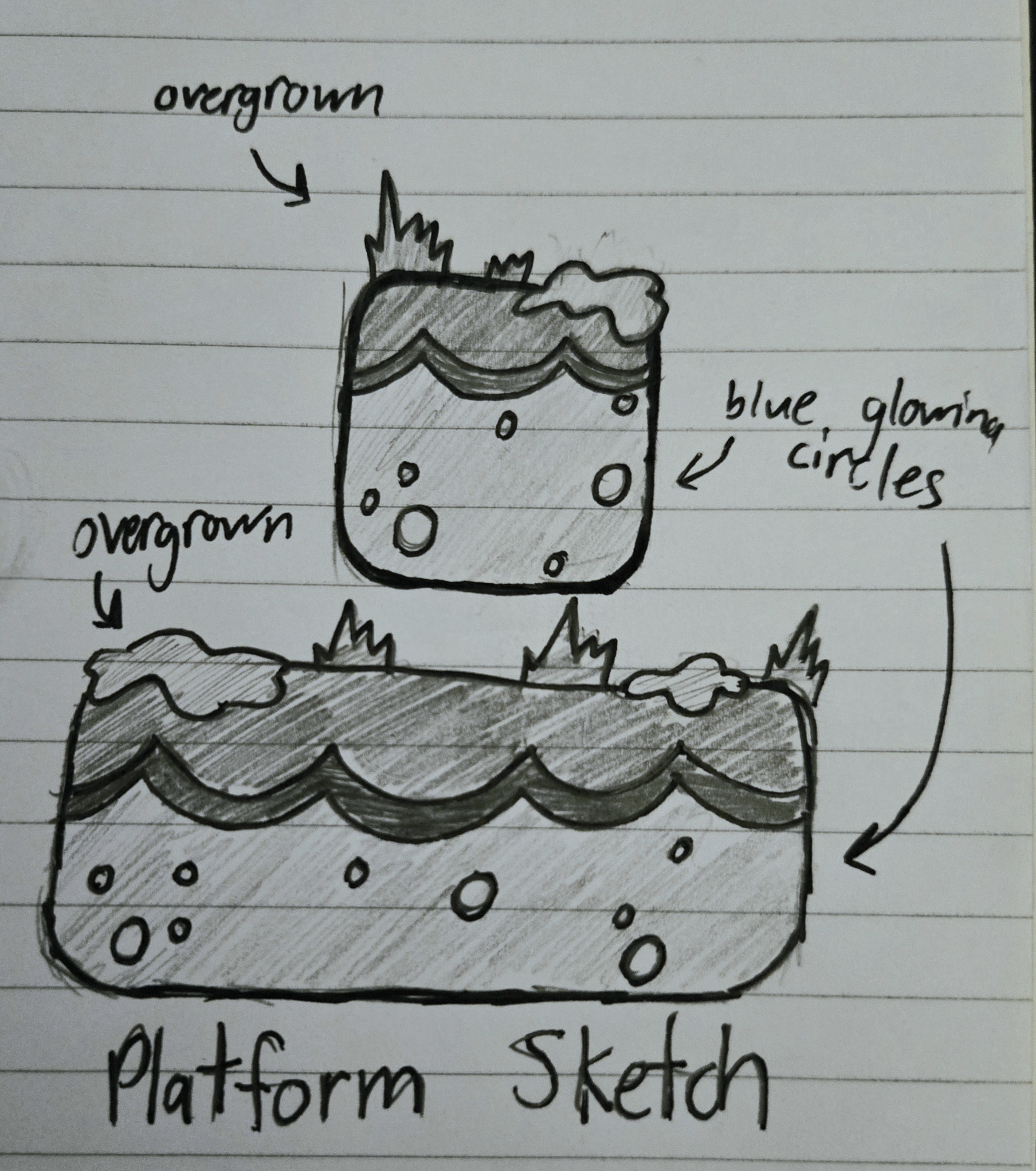 A sktech of platforms